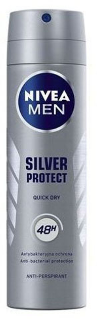 Антиперспірант NIVEA Silver Protect в спреї 48 годин для чоловіків 150 мл (4005808733828) - зображення 1