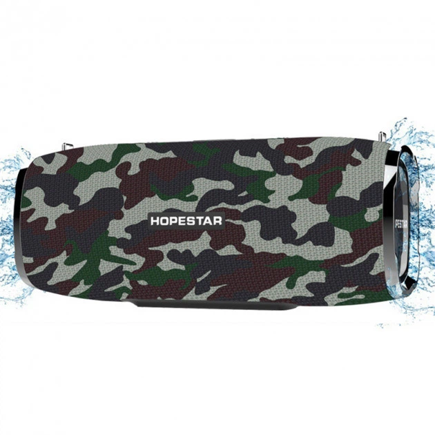 Портативная колонка HOPESTAR A6 с ремешком и функцией Bluetooth 35W Камуфляжная (12544) - изображение 3