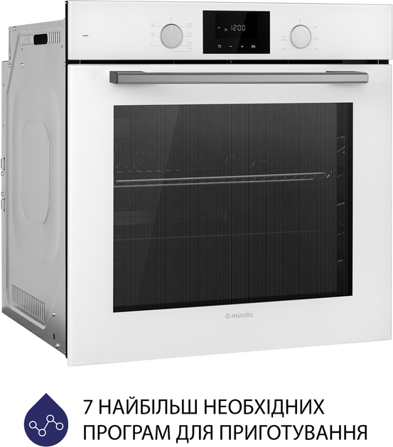 Духова шафа електрична Minola EOD 675 WH - зображення 3