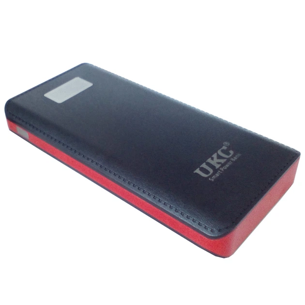 Зовнішній акумулятор UKC 50000 (15000) mAh Power Bank з екраном 4хUSB Чорно-червоний (12392) - зображення 2