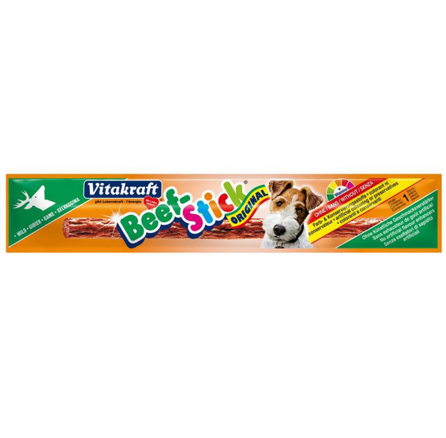 Patyczki wołowe dla psów Vitakraft Beef Stick Game 12 g (4008239230294) - obraz 1