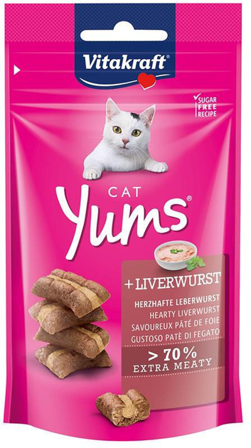 Smakołyk dla kotów Vitakraft Cat Yums Liver 40 g (4008239288226) - obraz 1