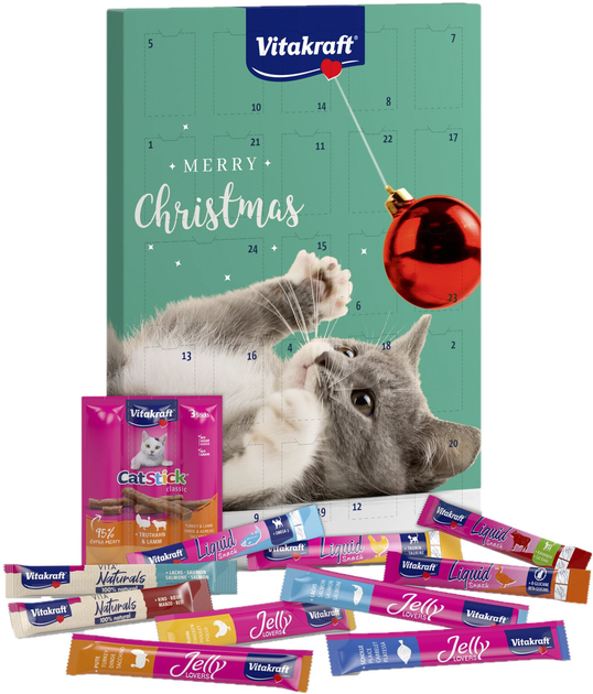 Kalendarz adwentowy dla kotów ze smakołykami Vitakraft - Advent calendar for cats (4008239585608) - obraz 1