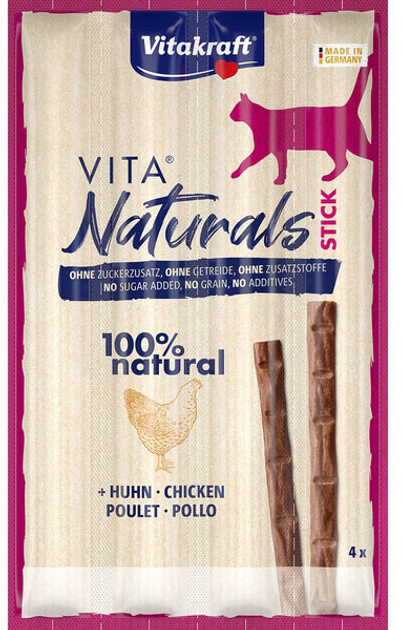 Smakołyk dla kotów Vitakraft Vita Naturals Stick Chicken 20 g (4008239589262) - obraz 1
