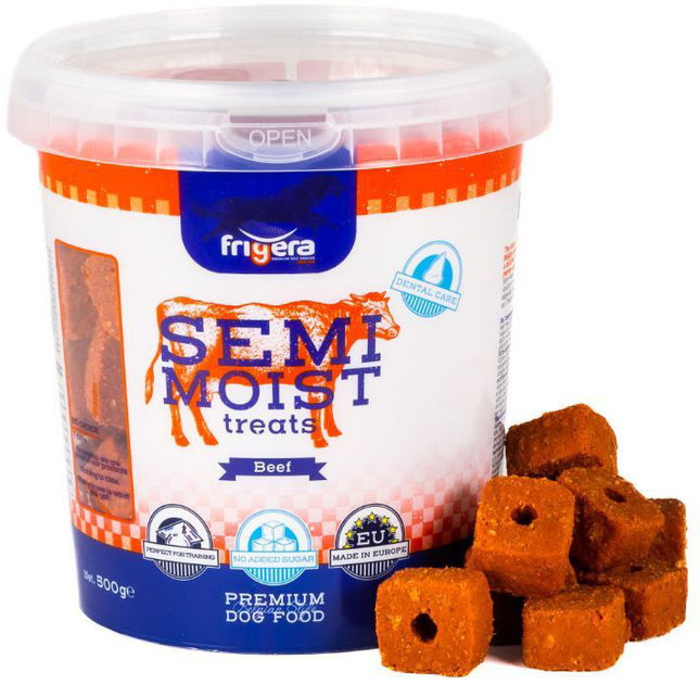 Smakołyk dla psów Frigera Semi-Moist Treat Beef 500 g (4022858612460) - obraz 1