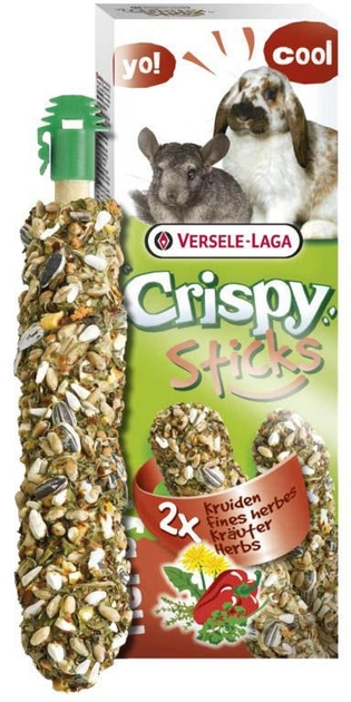 Хрусткі палички для кроликів і шиншил Versele-Laga Sticks Herbs 2 шт 110 г (5410340620632) - зображення 1