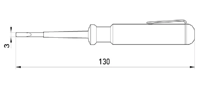 Отвертка-индикатор 130х3 шлицевая E.Next e.tool.test.01 AC100-500В t001101 - изображение 2
