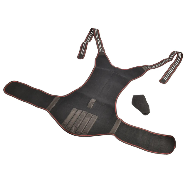 Магнитный корсет для спины и поясницы Back Support Belt XL бандаж коректор для спини, пояс для спини (1010427-Black-XL) - изображение 2
