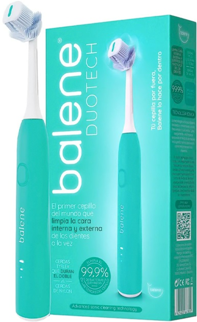 Elektryczna szczoteczka do zębów Balene Duotech Electric Toothbrush Green (8425402663820) - obraz 1