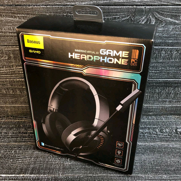 Наушники Baseus GAMO Immersive Virtual 3D Game Headphone D05 (PC) версия для ПК черные - Фото 4 Наушники Baseus GAMO Immersive Virtual 3D Game Headphone D05 (PC) версия для ПК черные - изображение 4