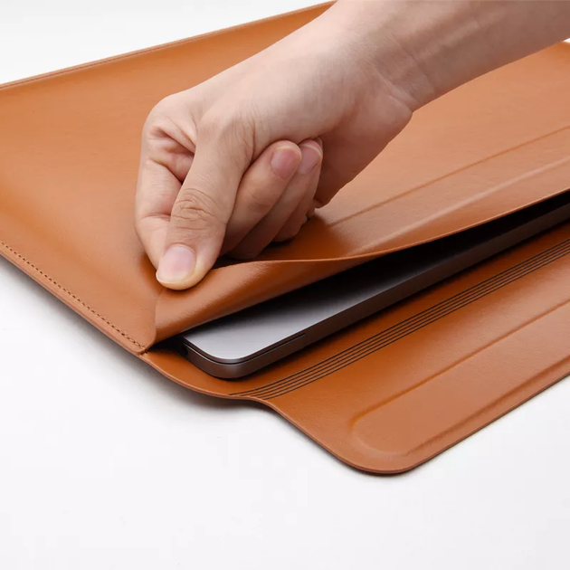 Чехол-папка WIWU Skin II Pro Series Sleeve for MacBook Air 15 2023 Brown - изображение 4