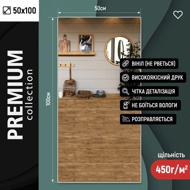 Виниловый фотофон 50x100см, Frontlit 450 г/м2, стена + пол №59197 - изображение 3