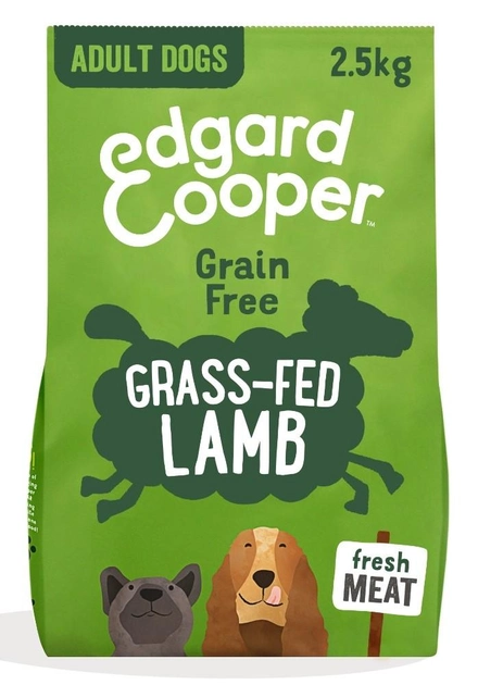 Karma sucha dla psów dorosłych Edgard & Cooper Fresh Grass-Fed Lamb 2.5 kg (5425039485096) - obraz 1