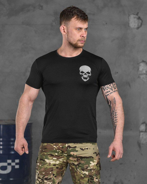 Тактическая потоотводящая футболка Odin black skull 3XL - изображение 1