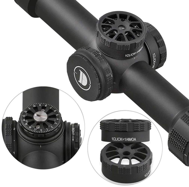 Прицел Discovery Optics ED-AR 1-6x24 IR FFP (30 мм, подсветка) - изображение 5