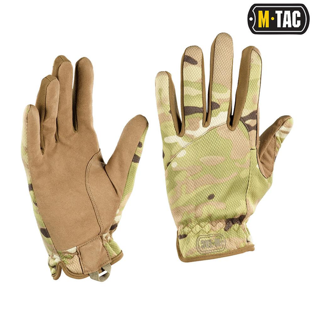 Тактические легкие M-Tac перчатки Scout Tactical Mk.2 Multicam M - изображение 1