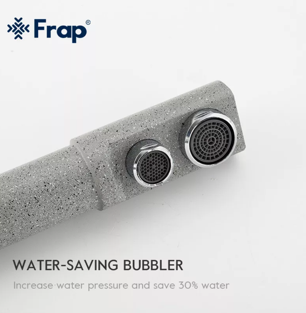 Смеситель для кухни Frap F4352-22 с подключением к фильтру, серый - изображение 7
