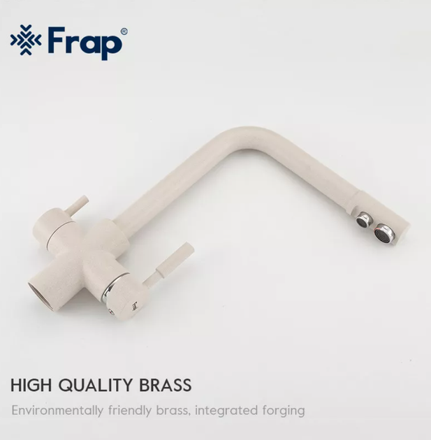 Смеситель для кухни Frap F4352-24 с подключением к фильтру, белый - изображение 5
