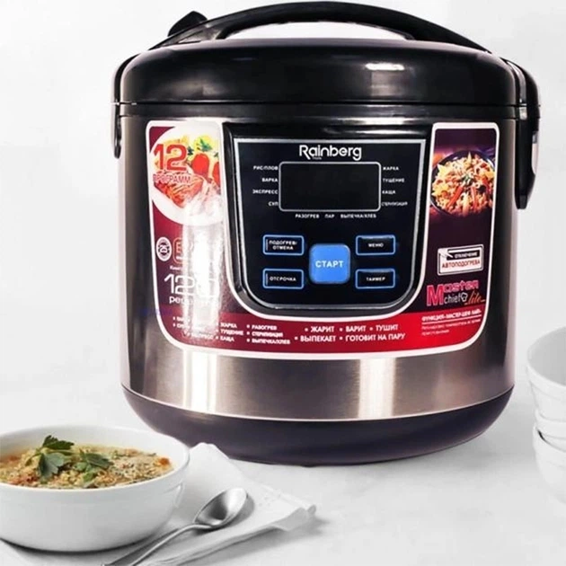 Мультиварка Rainberg RB-801 / 1500W/ 6L/ скороварка пароварка - изображение 2