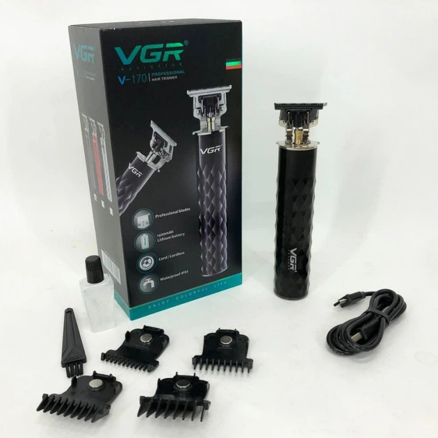 Машинка для стрижки VGR V-170 беспроводная / сменные насадки / триммер - изображение 4