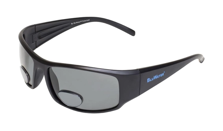 Біфокальні поляризаційні окуляри BluWater Bifocal-1 (+2.5) Polarized (gray) сірі - зображення 1