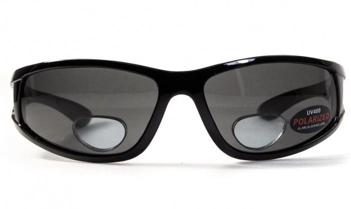 Бифокальные поляризационные очки BluWater Bifocal-3 (+2.5) Polarized (gray) серые - изображение 2