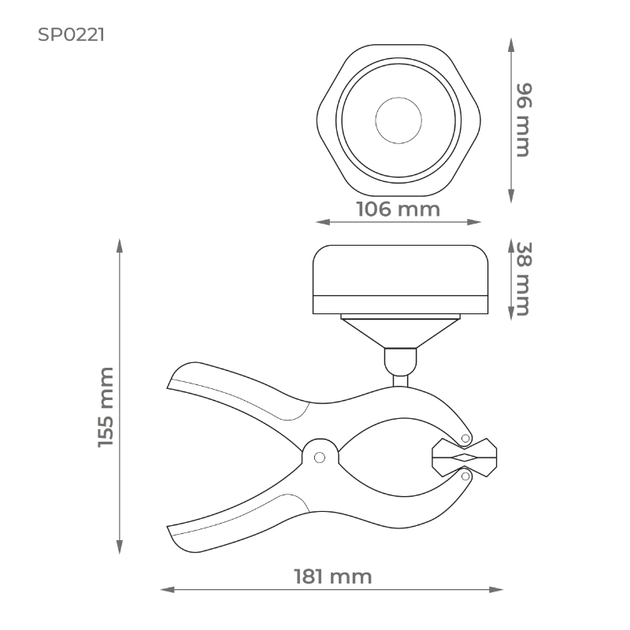 Lampa robocza COB DPM SP0221 (5906881217801) - obraz 16