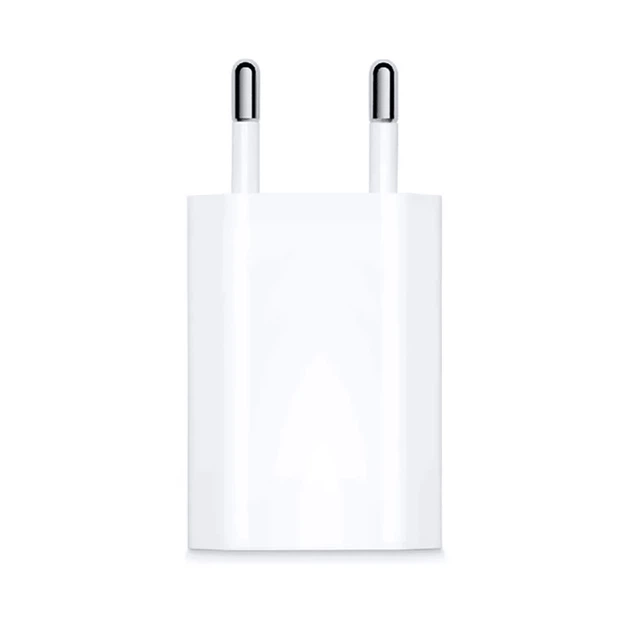 Зарядное устройство 5W USB Power Adaptor MD813 OEM, компактный адаптер для зарядки iPhone, iPad, Apple Watch и AirPods, Original (ARM45528) - изображение 2