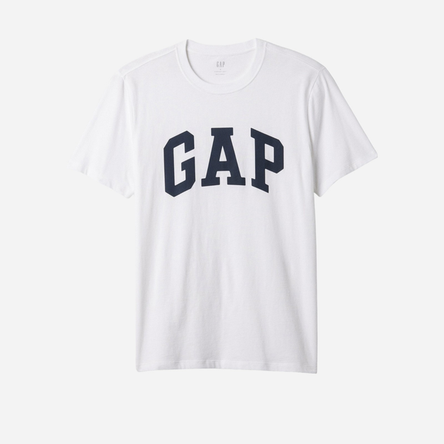 Футболка бавовняна довга чоловіча GAP 856659-03 M Біла (1200132689343) - зображення 4