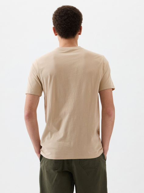 Koszulka bawełniana długa męska GAP 866779-00 2XL Beżowa (1200132803381) - obraz 2