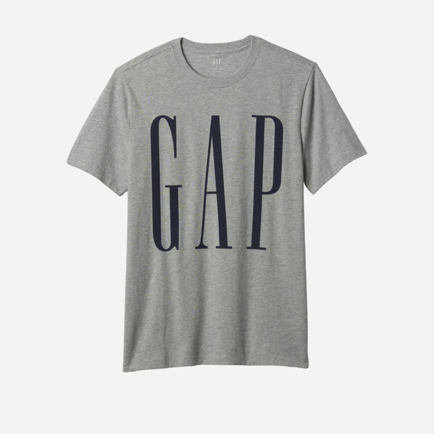 Футболка бавовняна довга чоловіча GAP 866774-02 S Сіра (1200132219502) - зображення 5