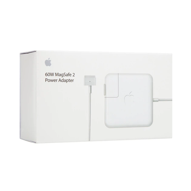 Зарядное устройство для макбука, 60W, MagSafe 2, белый блок питания, зарядка для ноутбука с удлинённым сетевым кабелем + магнитный кабель, быстрая зарядка, адаптер питания Apple MacBook (MD565) (ARM47615) - изображение 2