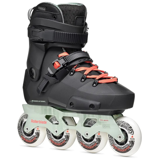 Ролики женские Rollerblade Twister XT Women 260 Чорний-Зелений 