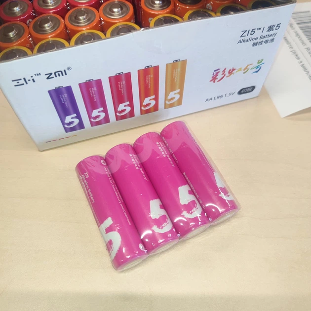 Батарейки AA ZMI AA540 Rainbow 40 pcs - 40 штук пальчиковых - изображение 6