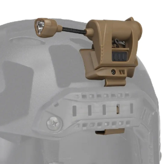Тактичний ліхтарик на каску Фаст койот Тактичний ліхтар Charge MPLS з кріпленням - зображення 1