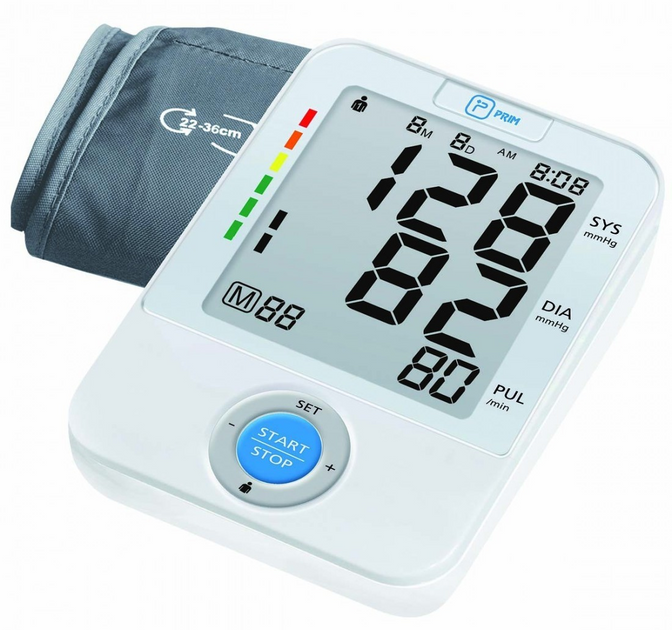 Тонометр електронний Prim Easy Use Arm Blood Pressure Monitor (8426680989268) - зображення 1