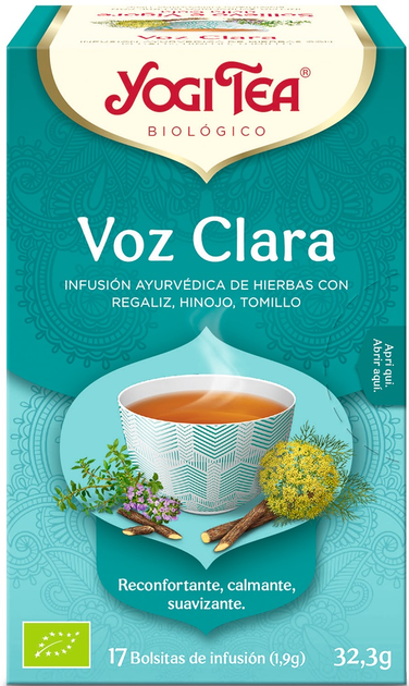 Чай Yogi Tea Voz Clara 17 пакетиків (4012824401419) - зображення 1