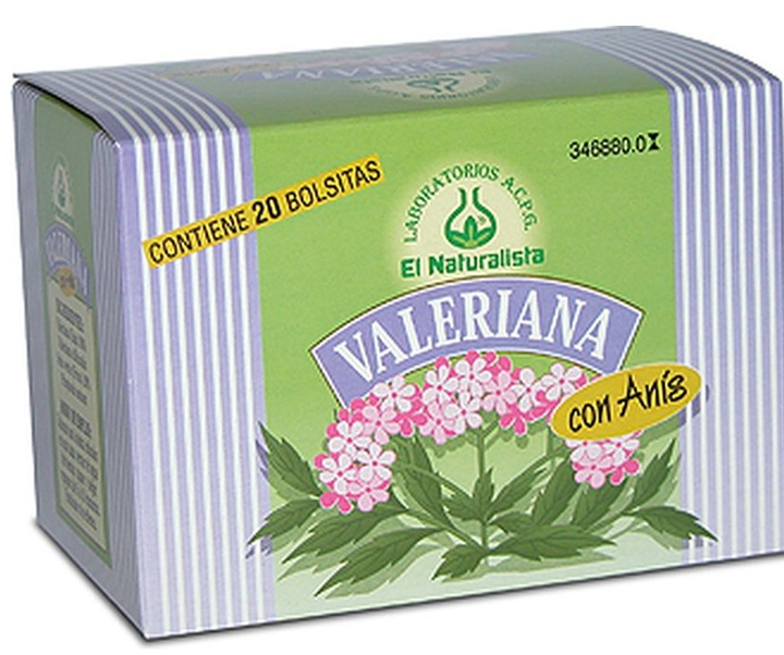 Herbata El Naturalista Valeriana Con Anis Infusion 20 torebek (8410914300103) - obraz 1