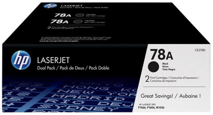 Набір тонер-картриджей HP 78A 2 шт Black (886111730506) - зображення 1