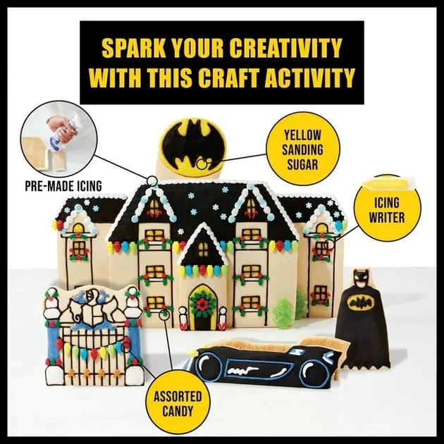 Пряничный домик Бэтмен Batman от Create A Treat набор с фигуркой и бетмобилем 862г - Фото 5 Пряничный домик Бэтмен Batman от Create A Treat набор с фигуркой и бетмобилем 862г - изображение 5