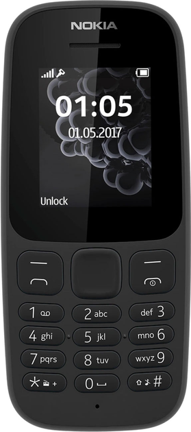 Telefon komórkowy Nokia 105 TA-1203 SS Black (6438409041753) - obraz 2