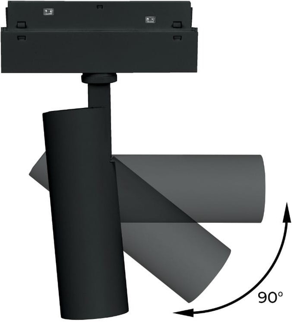 Reflektor szynowy magnetyczny DPM M-Line 15 W czarny (MTL-ST-15W-B) - obraz 4