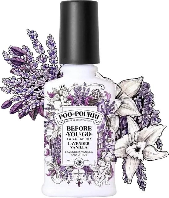 Spray do toalet Poo-Pourri Before-You-Go Toilet Spray Lavender Vanilla 118 ml (1230000005050) - obraz 1