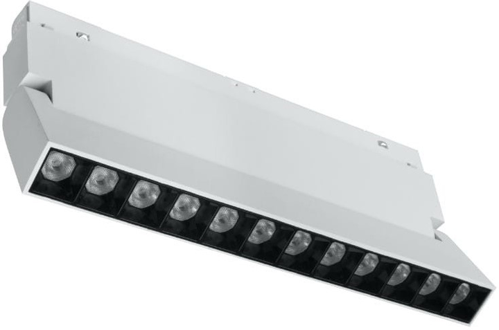 Магнітний лінійний трековий світильник з можливістю регулювання DPM M-Line 12 Вт білий (MTL-ZDSP-12W-W) - зображення 2