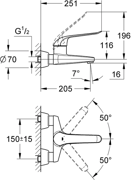 Змішувач для ванни GROHE Euroeco Special 32778000 - зображення 5