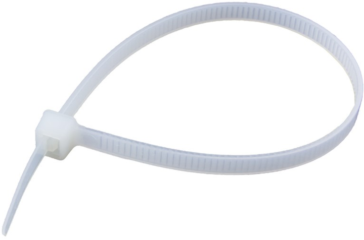 Opaski zaciskowe DPM 3.6 x 140 mm 100 szt białe (OP36140-100W) - obraz 3
