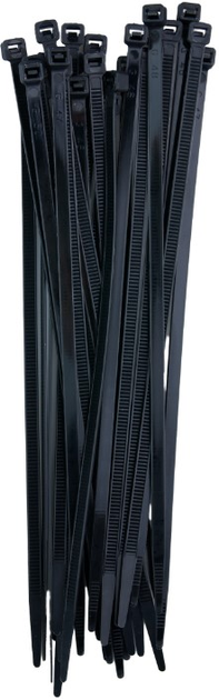 Opaski zaciskowe DPM 4.8 x 200 mm 100 szt czarne (OP48200-100B) - obraz 2