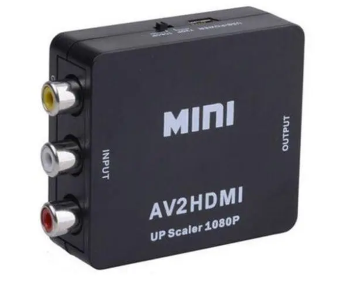 Конвертер AV2HDMI перехідник RCA тюльпан на HDMI upscaler FullHD Black - изображение 5
