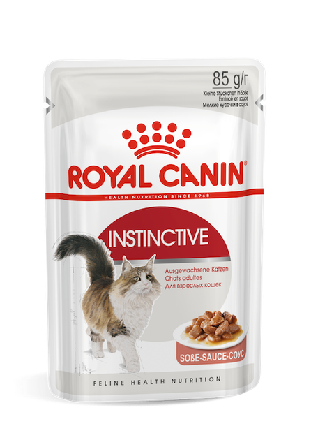 Влажный корм для кошек Royal Canin INSTINСTIVE кусочки паштета в соусе 85г - изображение 2