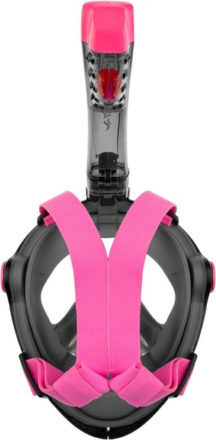 Повнолицьова маска Aqua Speed Spectra 2.0 9912 (247-19) Унісекс S/M Чорно-рожева (5908217699121) - зображення 5